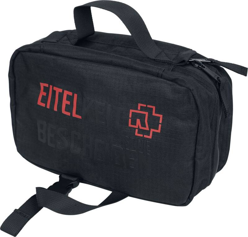 Rammstein Kulturbeutel - Eitelkeit - schwarz  - Lizenziertes Merchandise! von Rammstein