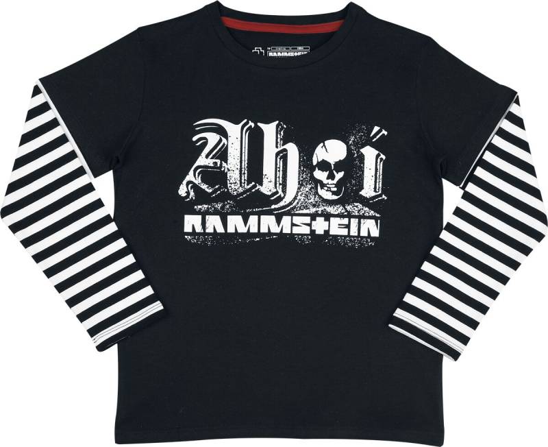 Rammstein Langarmshirt - Ahoi - 110/116 bis 158/164 - Größe 146/152 - schwarz/weiß  - Lizenziertes Merchandise! von Rammstein