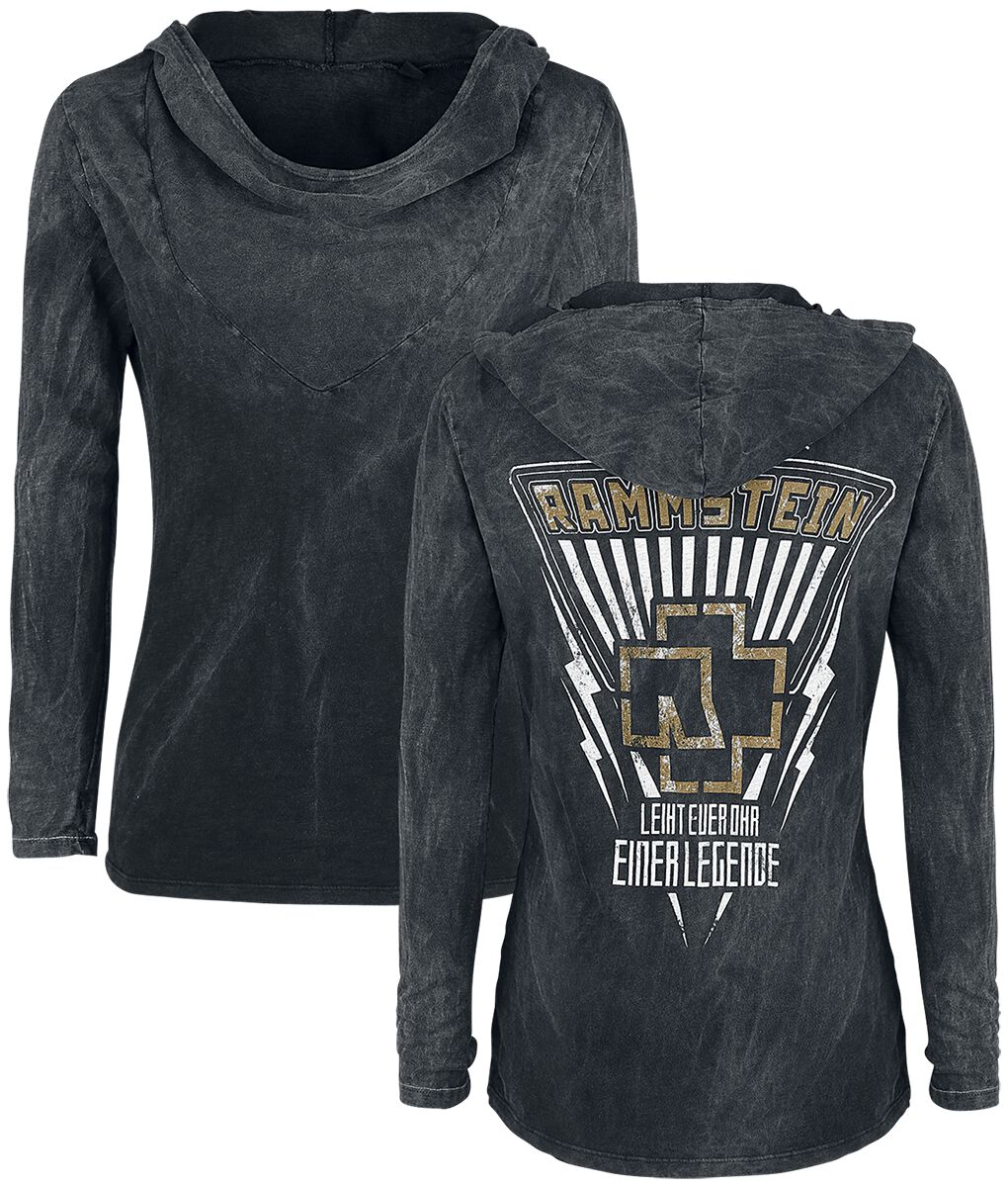 Rammstein Langarmshirt - Legende - S bis XXL - für Damen - Größe S - dunkelgrau  - Lizenziertes Merchandise! von Rammstein