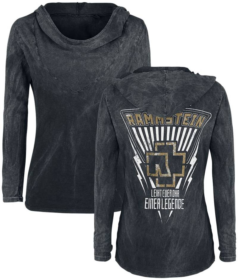 Rammstein Langarmshirt - Legende - S bis XXL - für Damen - Größe XXL - dunkelgrau  - Lizenziertes Merchandise! von Rammstein