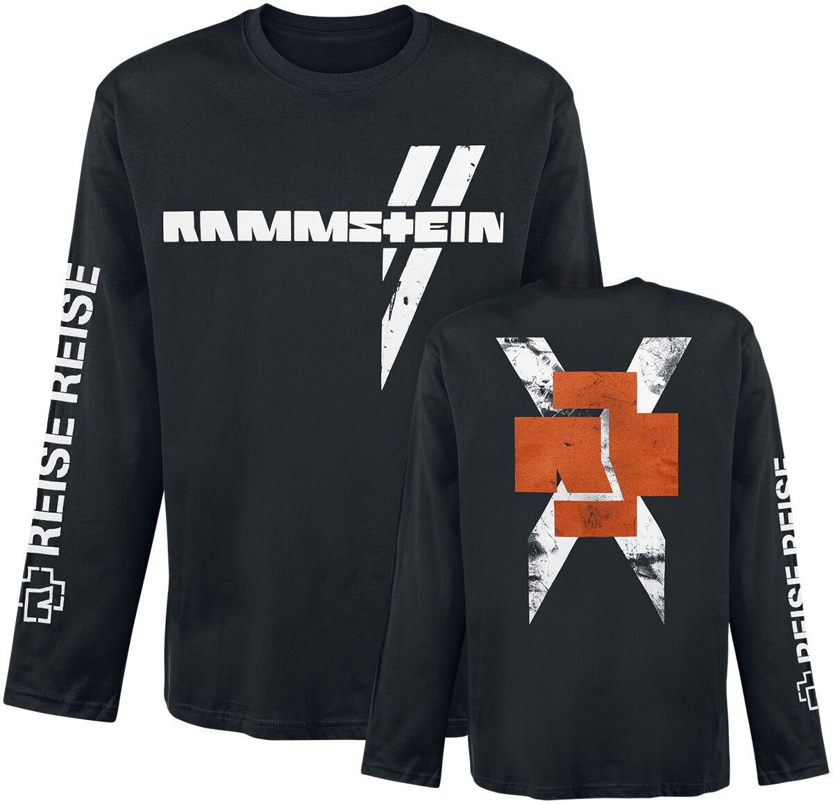 Rammstein Langarmshirt - Weißes Kreuz - M bis XXL - für Männer - Größe M - schwarz  - Lizenziertes Merchandise! Rammstein Langarmshirt - Weißes Kreuz - M bis XXL - für Männer - Größe M - schwarz  - Lizenziertes Merchandise! von Rammstein