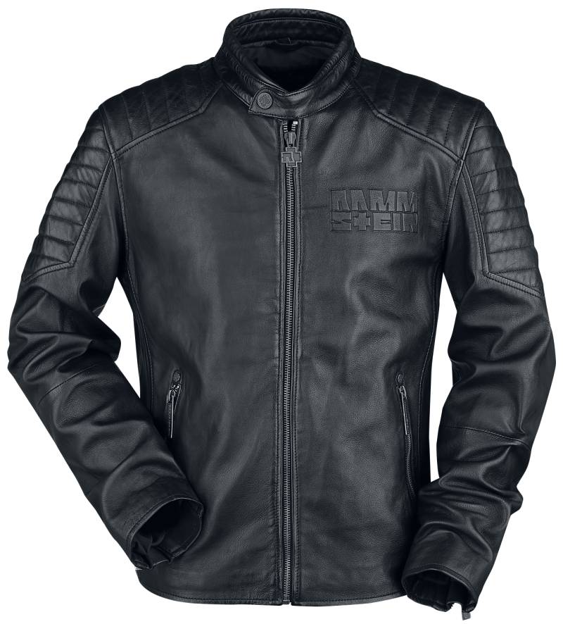 Rammstein Lederjacke - Logo - S bis 5XL - für Männer - Größe XXL - schwarz  - Lizenziertes Merchandise! von Rammstein