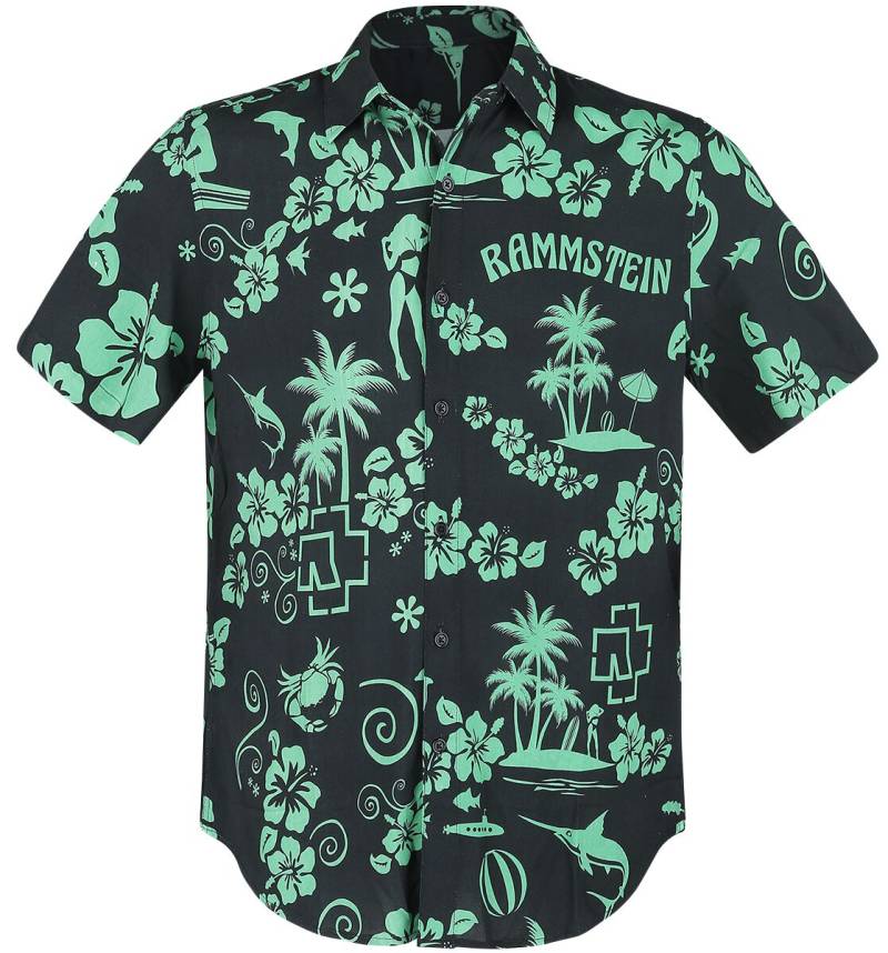 Rammstein Mein Land Kurzarmhemd schwarz grün in 3XL von Rammstein