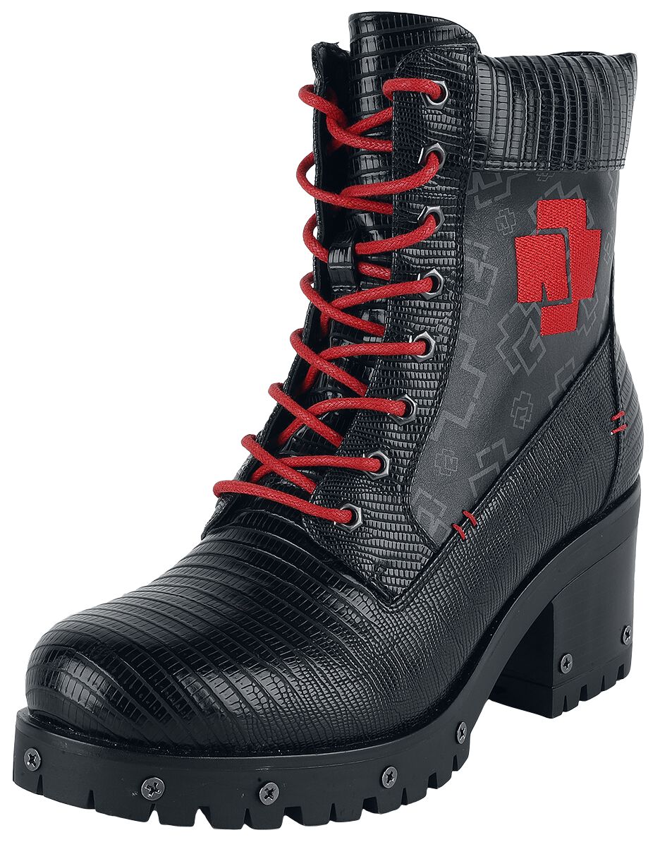 Rammstein Modell Boot schwarz rot in EU42 Rammstein Modell Boot schwarz rot in EU42 von Rammstein