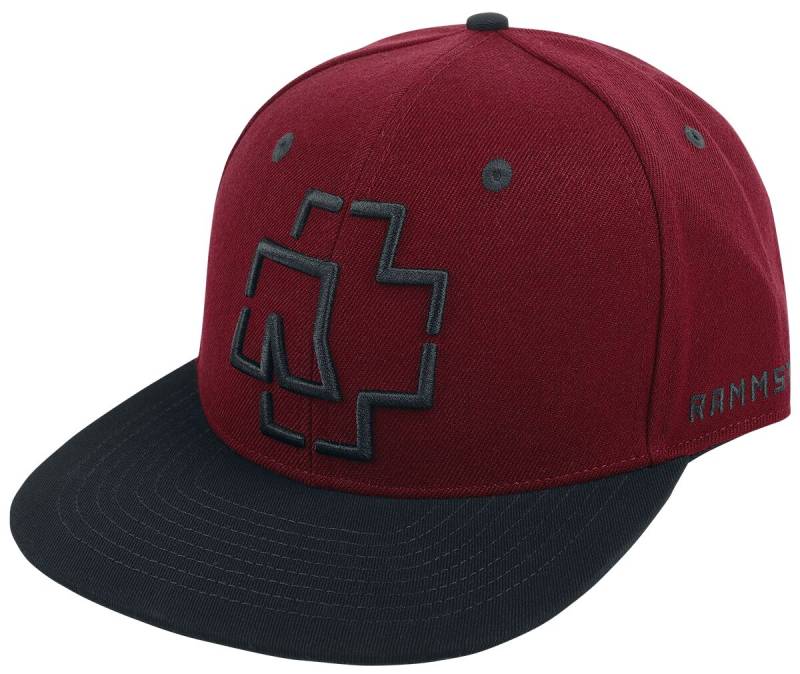 Rammstein Mütze - Logo - Snapback Cap - bordeaux/schwarz  - Lizenziertes Merchandise! von Rammstein