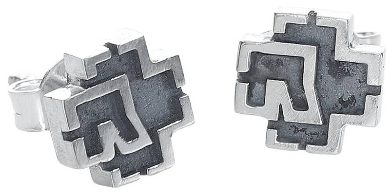 Rammstein Ohrstecker-Set - Rammstein Logo - für Damen - silberfarben  - Lizenziertes Merchandise! von Rammstein