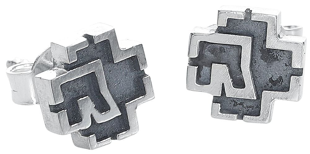 Rammstein Rammstein Logo Ohrstecker-Set silberfarben von Rammstein