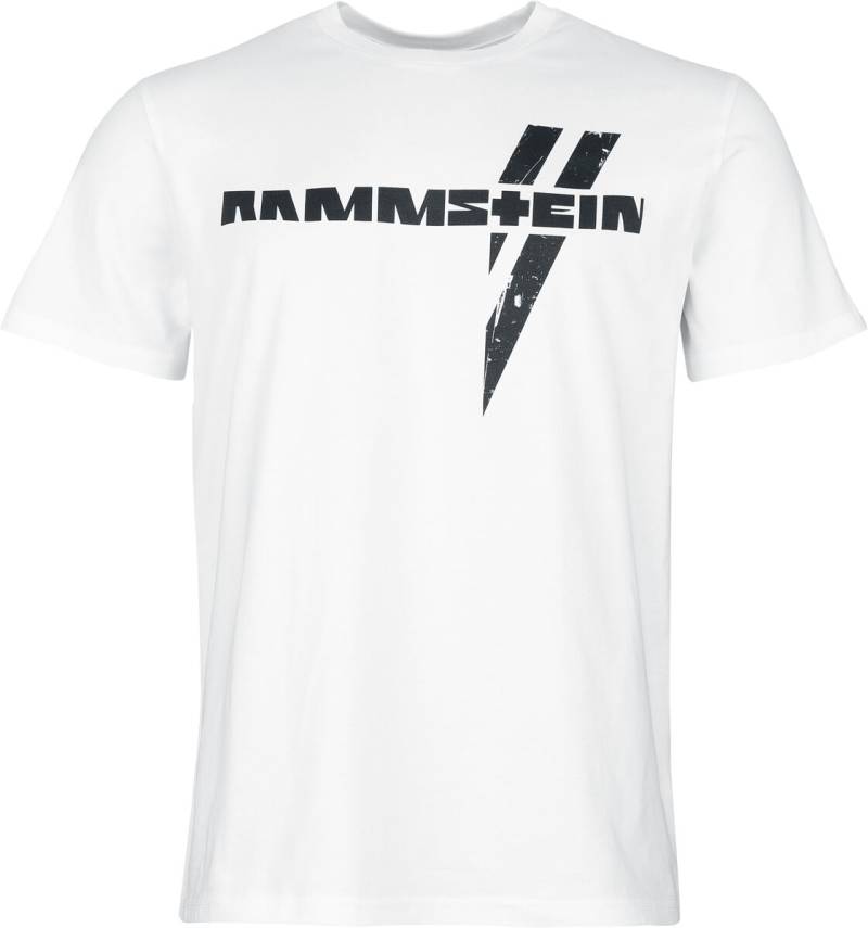 Rammstein Schwarzer Balken T-Shirt weiß in XXL von Rammstein