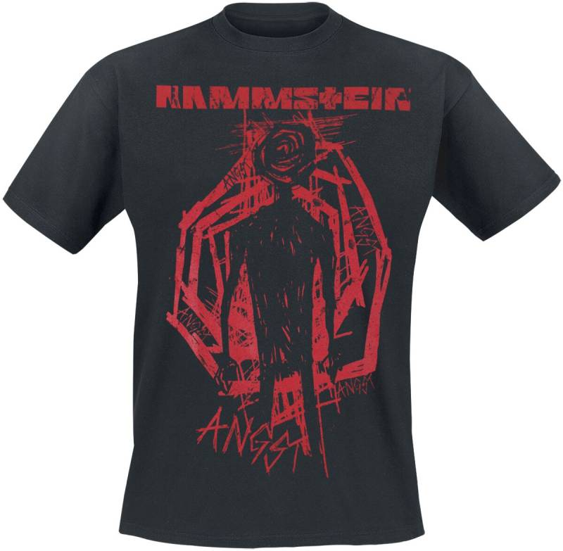 Rammstein Schwarzer Mann T-Shirt schwarz in M von Rammstein