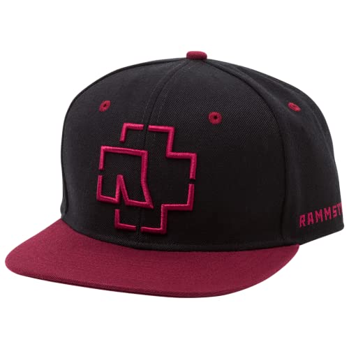 Rammstein Snapback Cap Logo Schwarz, Offizielles Band Merchandise von Rammstein