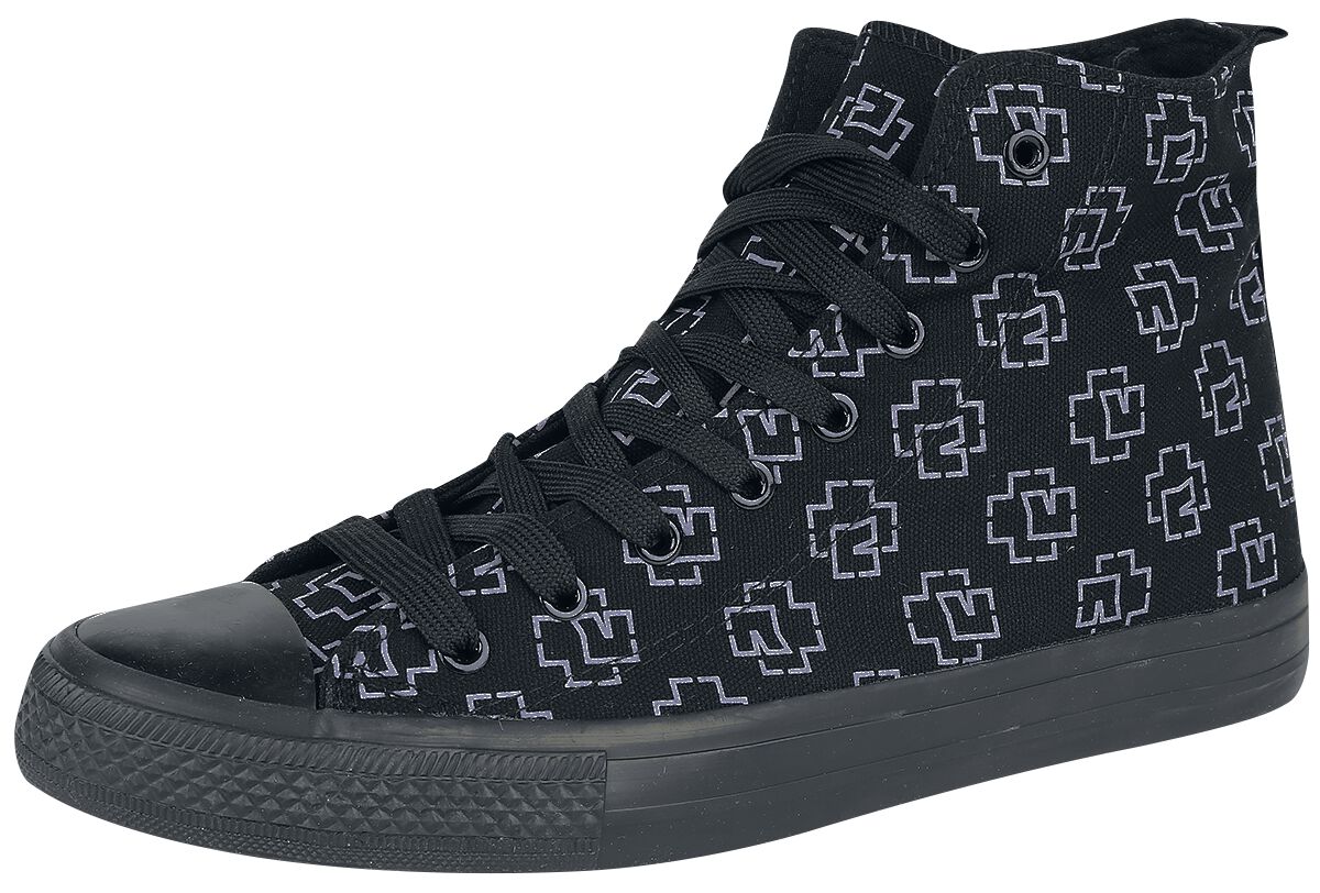Rammstein Sneaker high - Logo - EU43 bis EU46 - Größe EU45 - schwarz  - Lizenziertes Merchandise! von Rammstein
