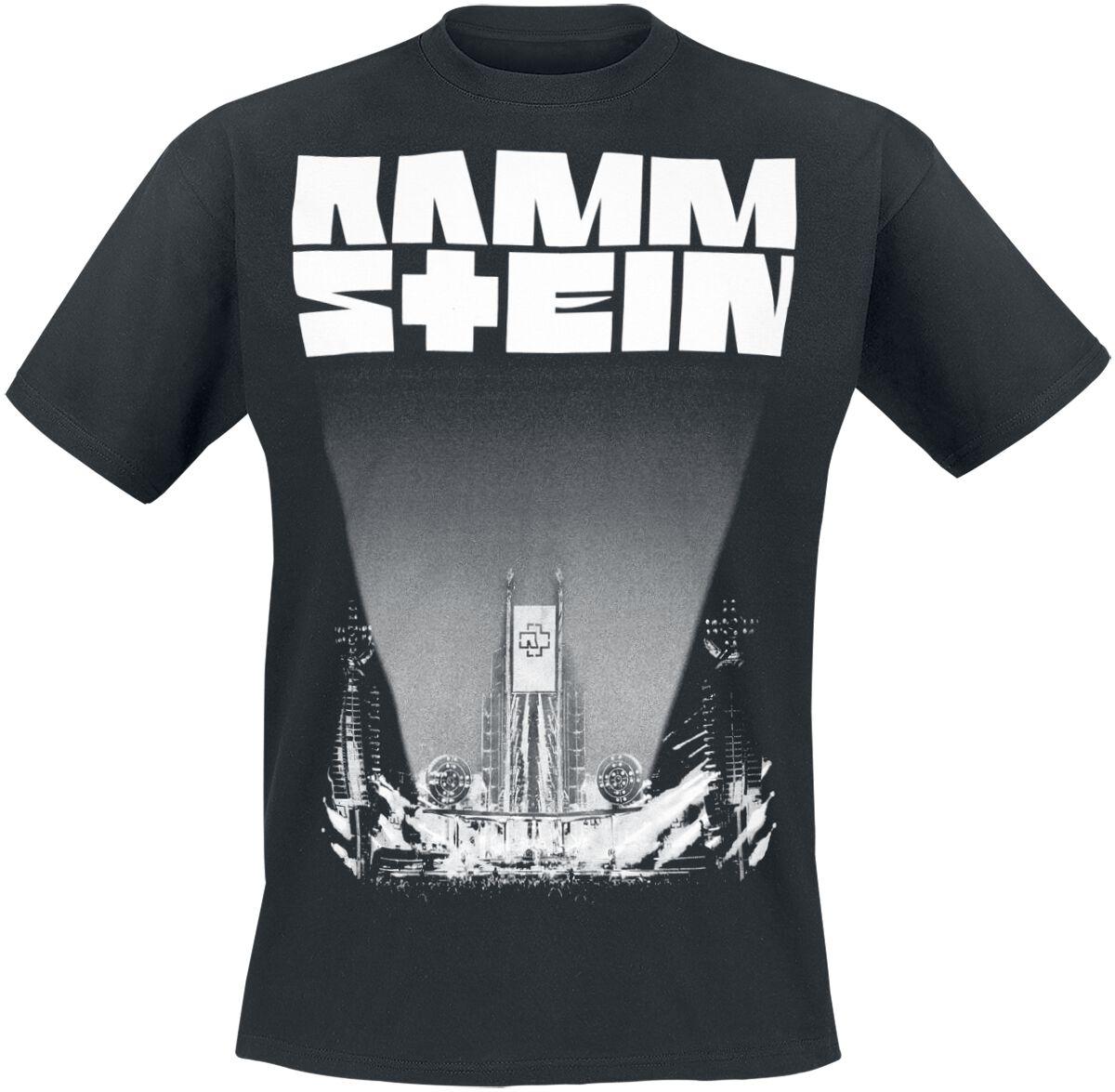 Rammstein T-Shirt - Bühne - S bis 5XL - für Männer - Größe 5XL - schwarz  - Lizenziertes Merchandise! Rammstein T-Shirt - Bühne - S bis 5XL - für Männer - Größe 5XL - schwarz  - Lizenziertes Merchandise! von Rammstein