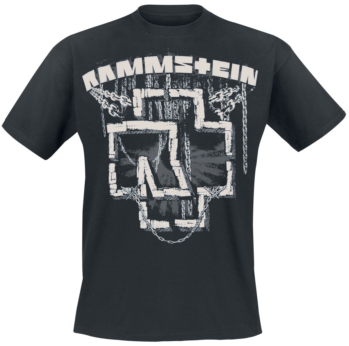 Rammstein T-Shirt - In Ketten - M bis 3XL - für Männer - Größe 3XL - schwarz  - Lizenziertes Merchandise! von Rammstein