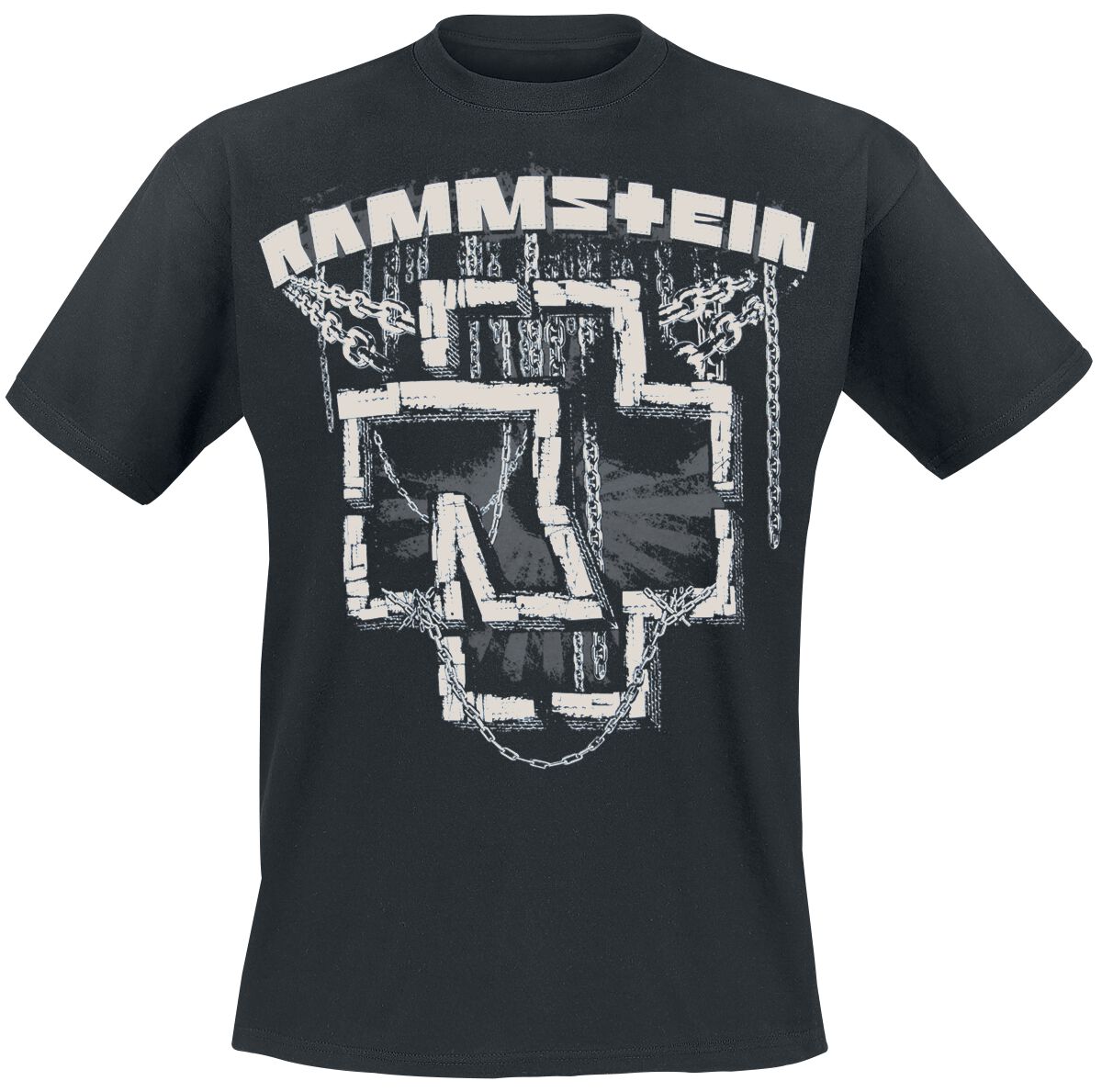 Rammstein T-Shirt - In Ketten - M bis 3XL - für Männer - Größe M - schwarz  - Lizenziertes Merchandise! von Rammstein
