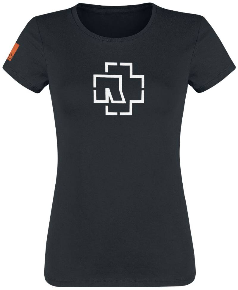 Rammstein T-Shirt - Logo Glow - M bis XXL - für Damen - Größe M - schwarz  - Lizenziertes Merchandise! von Rammstein