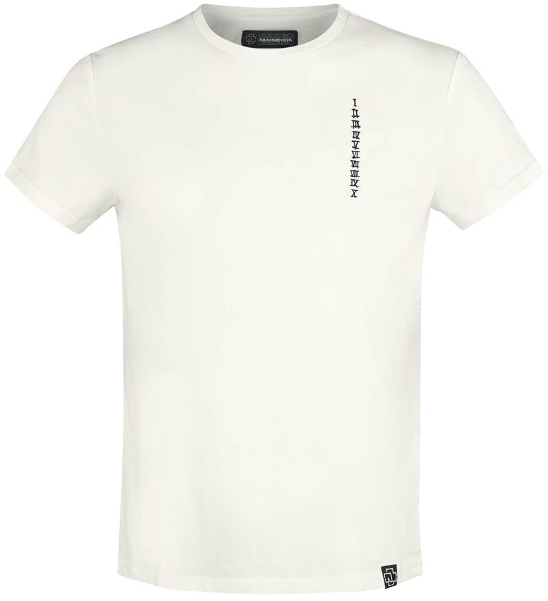 Rammstein T-Shirt - Sonne - S bis 3XL - für Männer - Größe XXL - weiß  - Lizenziertes Merchandise! von Rammstein
