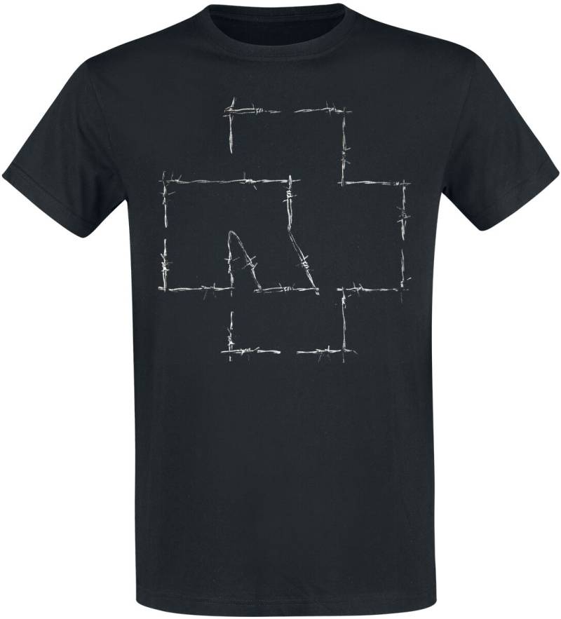 Rammstein T-Shirt - Stacheldraht - S bis 3XL - für Männer - Größe M - schwarz  - Lizenziertes Merchandise! von Rammstein