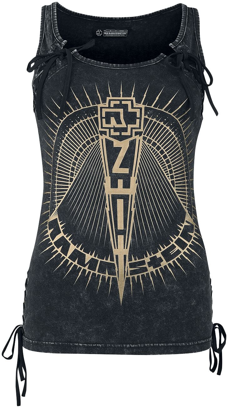Rammstein Top - S bis 5XL - für Damen - Größe XXL - dunkelgrau  - Lizenziertes Merchandise! von Rammstein