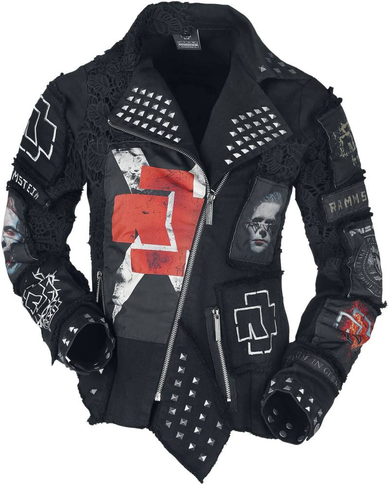 Rammstein Übergangsjacke - Metal Patches - S bis L - für Damen - Größe S - schwarz  - Lizenziertes Merchandise! von Rammstein