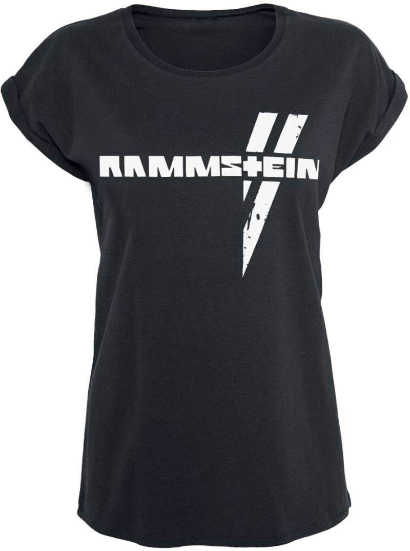 Rammstein Weiße Balken T-Shirt schwarz in 3XL von Rammstein