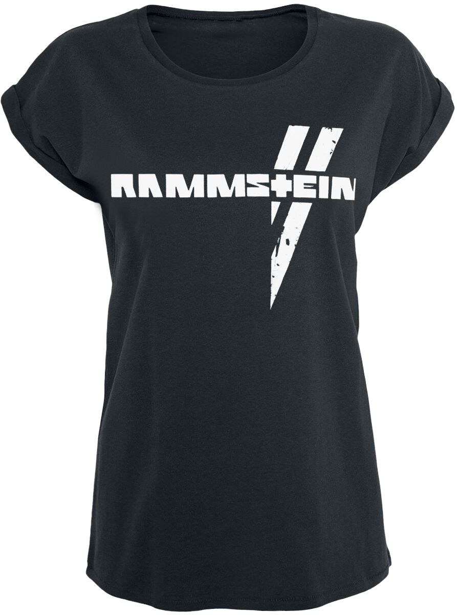 Rammstein Weiße Balken T-Shirt schwarz in M von Rammstein