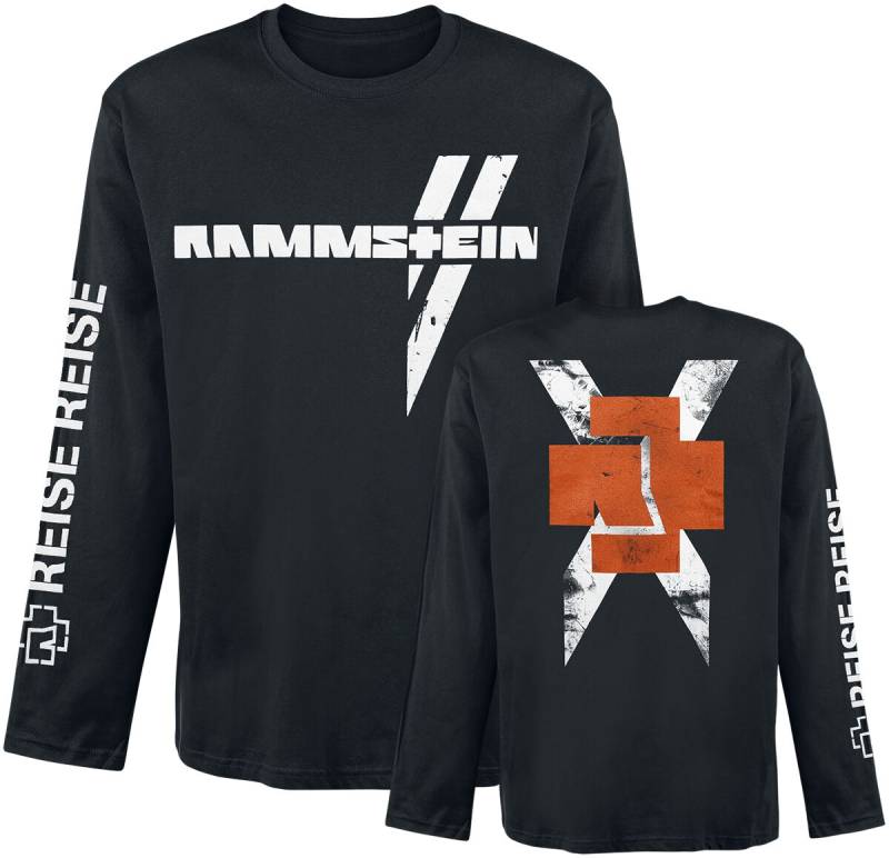 Rammstein Weißes Kreuz Langarmshirt schwarz in XL von Rammstein
