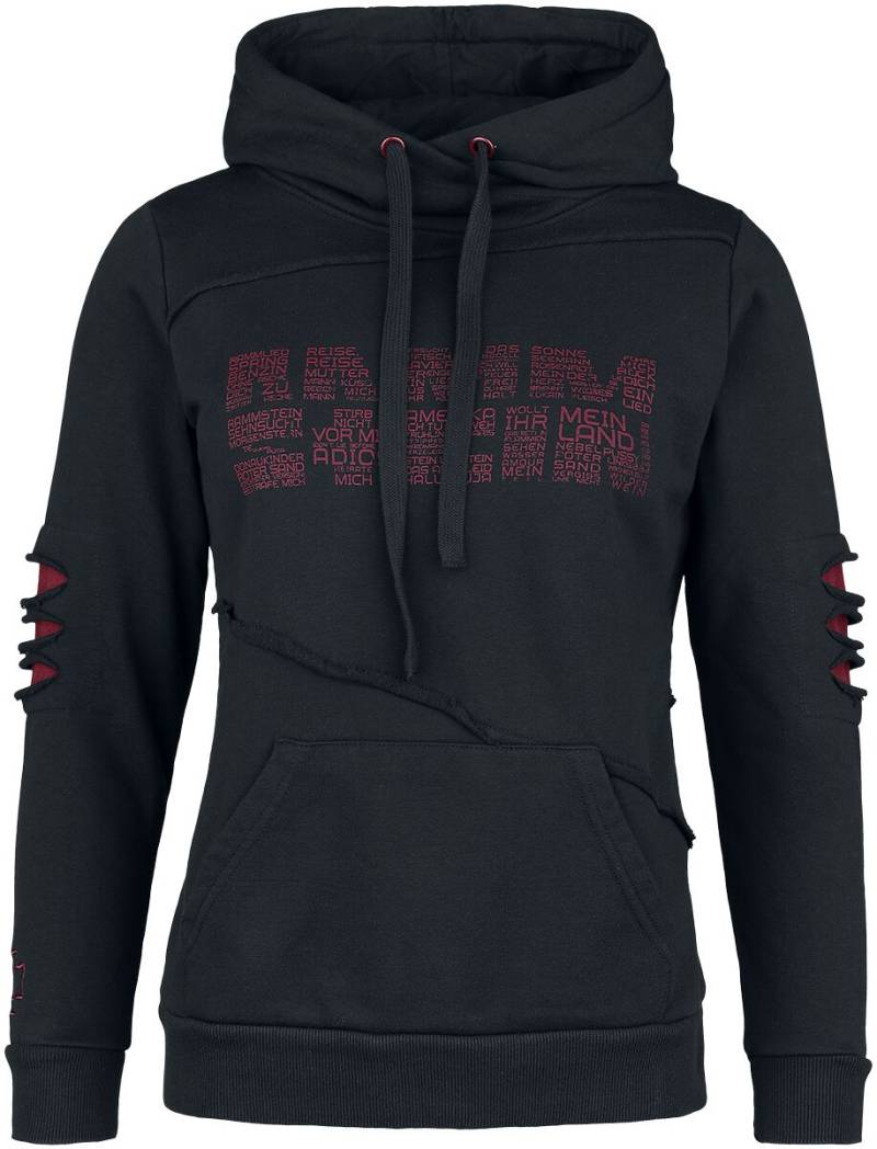Rammstein Werk Kapuzenpullover schwarz in S von Rammstein