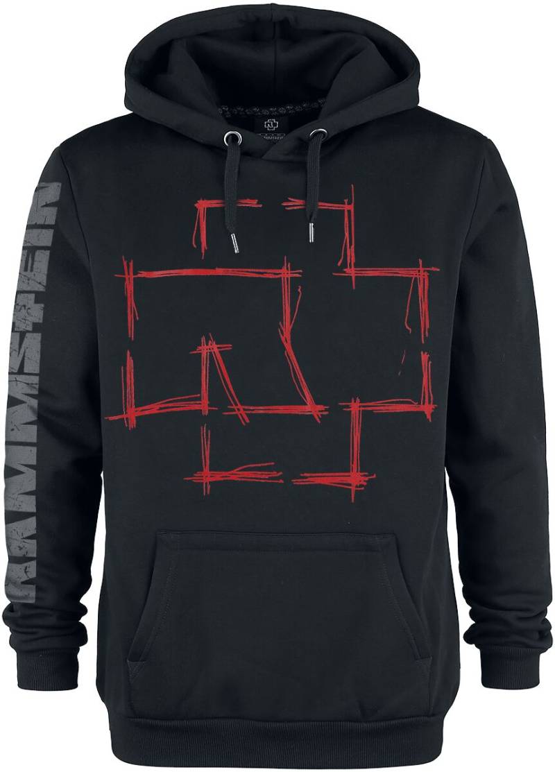 Rammstein Zeig Dich Kapuzenpullover schwarz in M von Rammstein