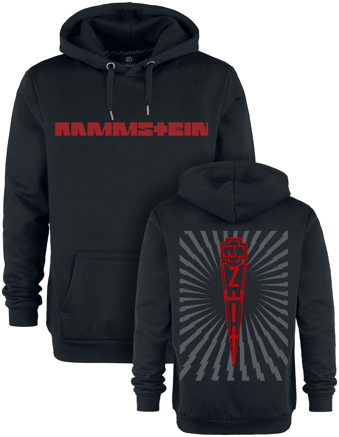 Rammstein Zeit Kapuzenpullover schwarz in L Rammstein Zeit Kapuzenpullover schwarz in L von Rammstein