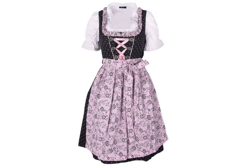 Ramona Lippert Dirndl Katy 3 teiliges Trachtenkleid grau rose mit Bluse von Ramona Lippert