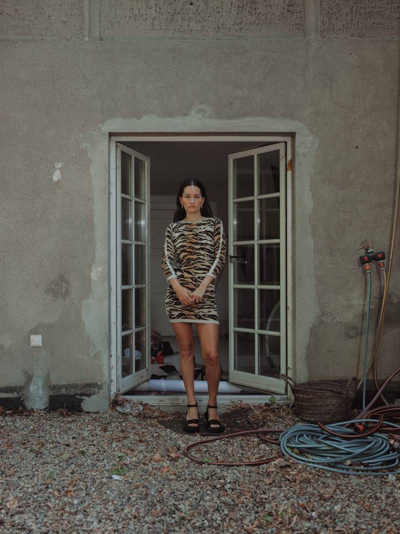 Dolce & Gabbana 2006 Tiger Print Stricken Mini Kleid von RamonasArchives