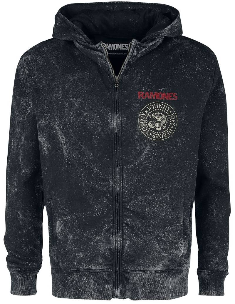 Ramones Crest Kapuzenjacke schwarz in L von Ramones
