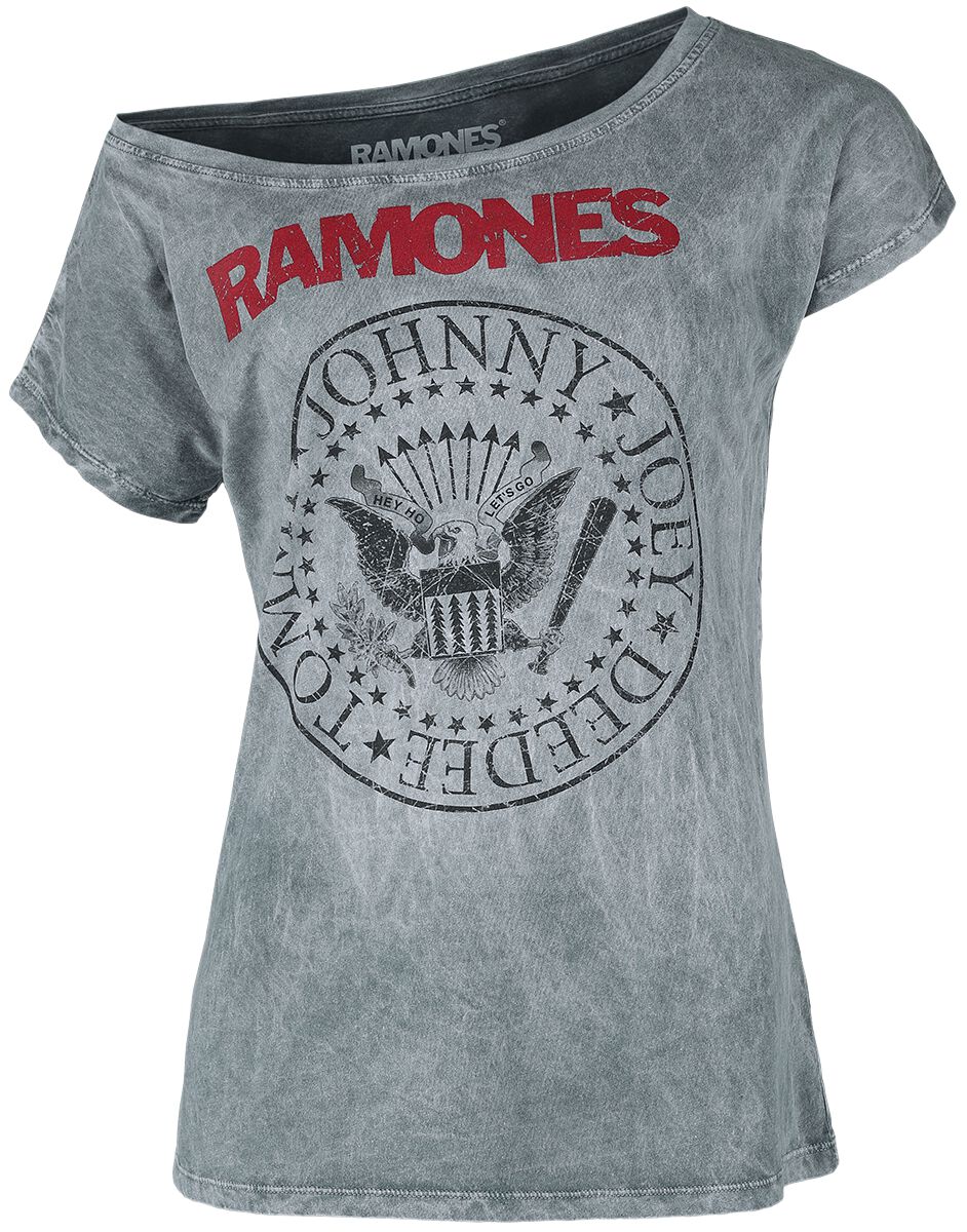 Ramones Crest T-Shirt grau in XL von Ramones
