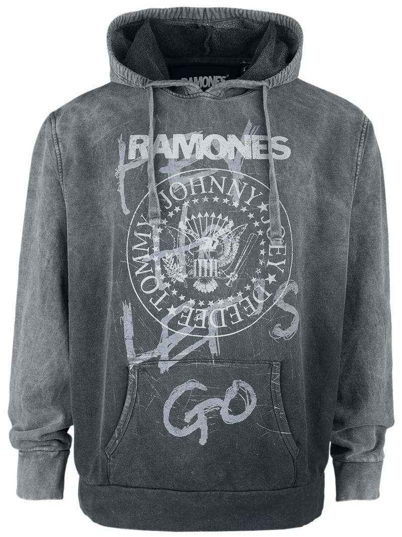 Ramones Hey Ho Let's Go Kapuzenpullover grau in XXL von Ramones