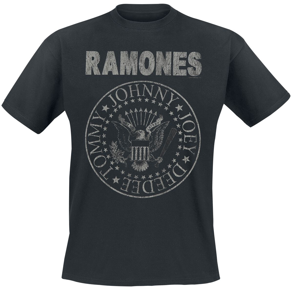 Ramones Hey Ho Let's Go - Vintage T-Shirt schwarz in 3XL von Ramones