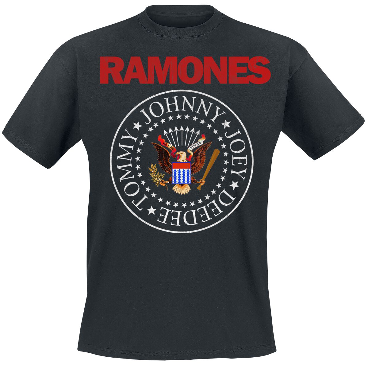 Ramones Seal Red T-Shirt schwarz in M von Ramones