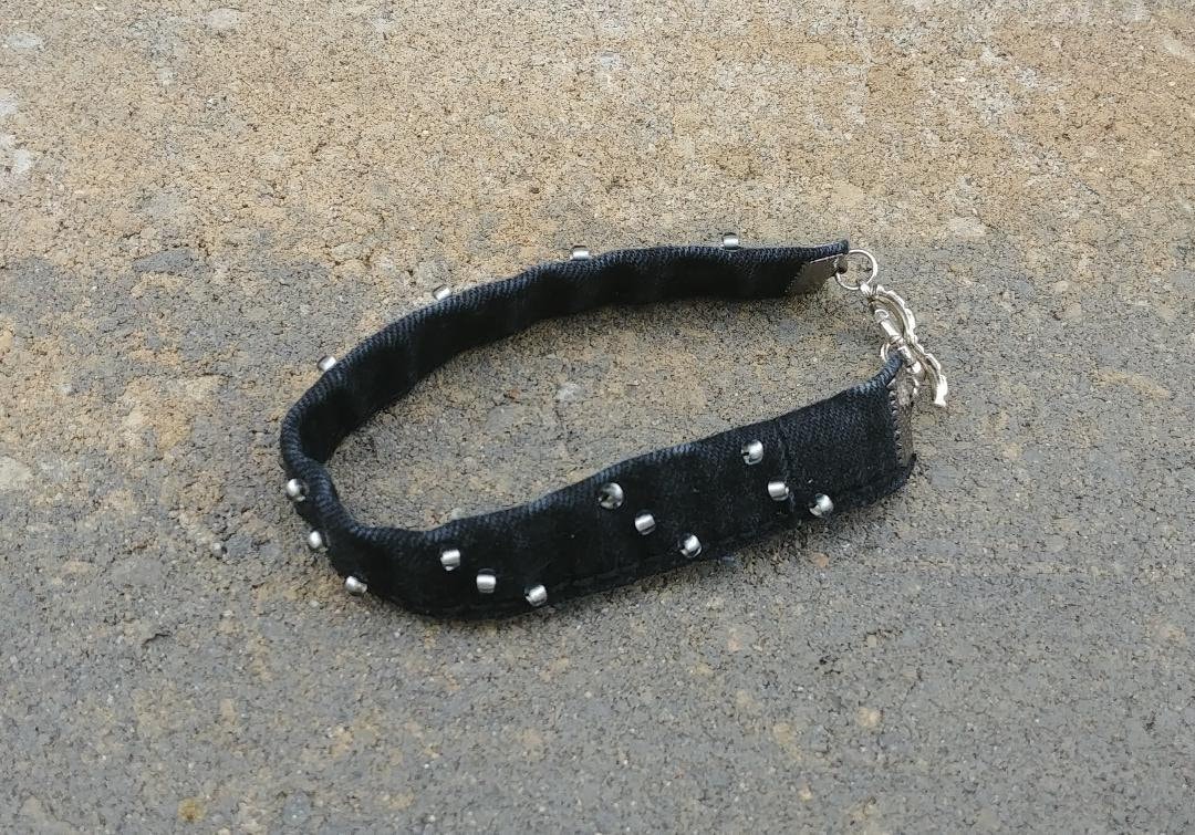 Armband Denim, Schwarzes Armband, Schwarze Jeans Upcycled, Denim Schmuck, Gunmetall, Recyceltes Boho Geschenk Dame W9 Armband Denim, Schwarzes Armband, Schwarze Jeans Upcycled, Denim Schmuck, Gunmetall, Recyceltes Boho Geschenk Dame W9 von RanchoArt