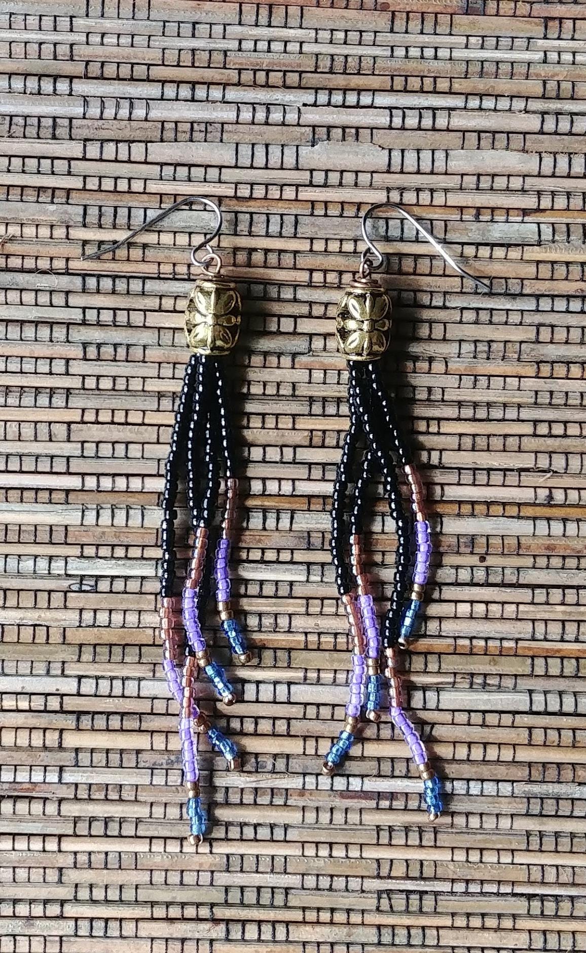 Fransen Ohrringe, Lange Perlen Boho Statement Geschenk Für Sie 44 Fransen Ohrringe, Lange Perlen Boho Statement Geschenk Für Sie 44 von RanchoArt