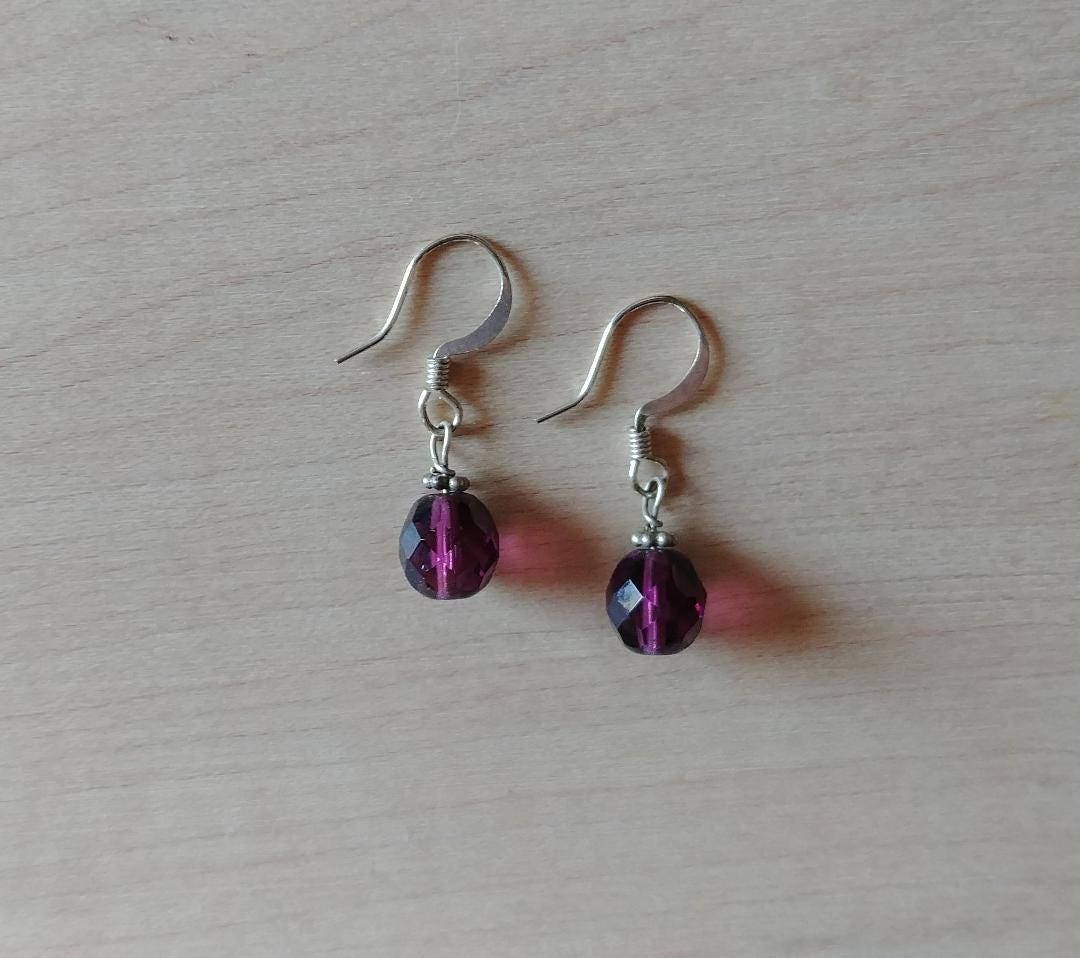 Ohrringe Lila Glasperlen, Ohrringe, Schmuck Perlen, Sterling Silber Perlen Bunte Für Sie Be01 Ohrringe Lila Glasperlen, Ohrringe, Schmuck Perlen, Sterling Silber Perlen Bunte Für Sie Be01 von RanchoArt