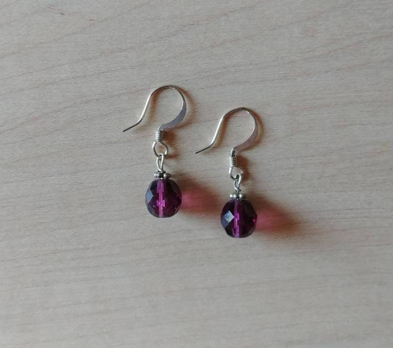 Ohrringe Lila Glasperlen, Ohrringe, Schmuck Perlen, Sterling Silber Perlen Bunte Für Sie Be01 Ohrringe Lila Glasperlen, Ohrringe, Schmuck Perlen, Sterling Silber Perlen Bunte Für Sie Be01 von RanchoArt