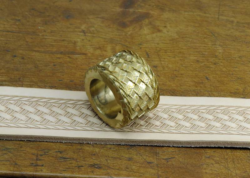 Massive Messing Musterwalze Lederprägemaschinenrad von RanchoStyle