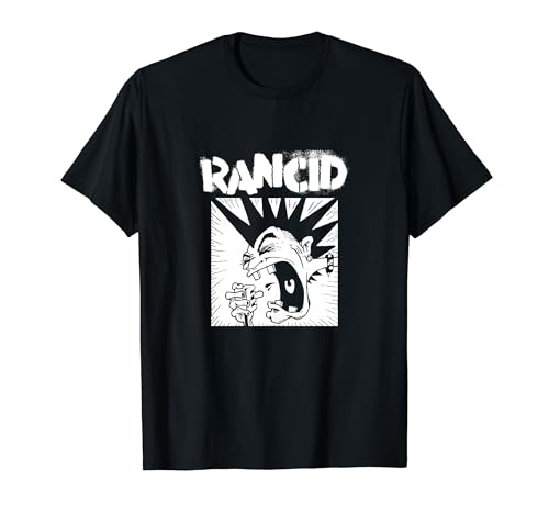 Rancid - Offiziell Lizenziertes Band-Merchandise T-Shirt Schwarz S Halbarm Klassisch Geschnitten Doppelt Genähter Saum Für Herren von Rancid