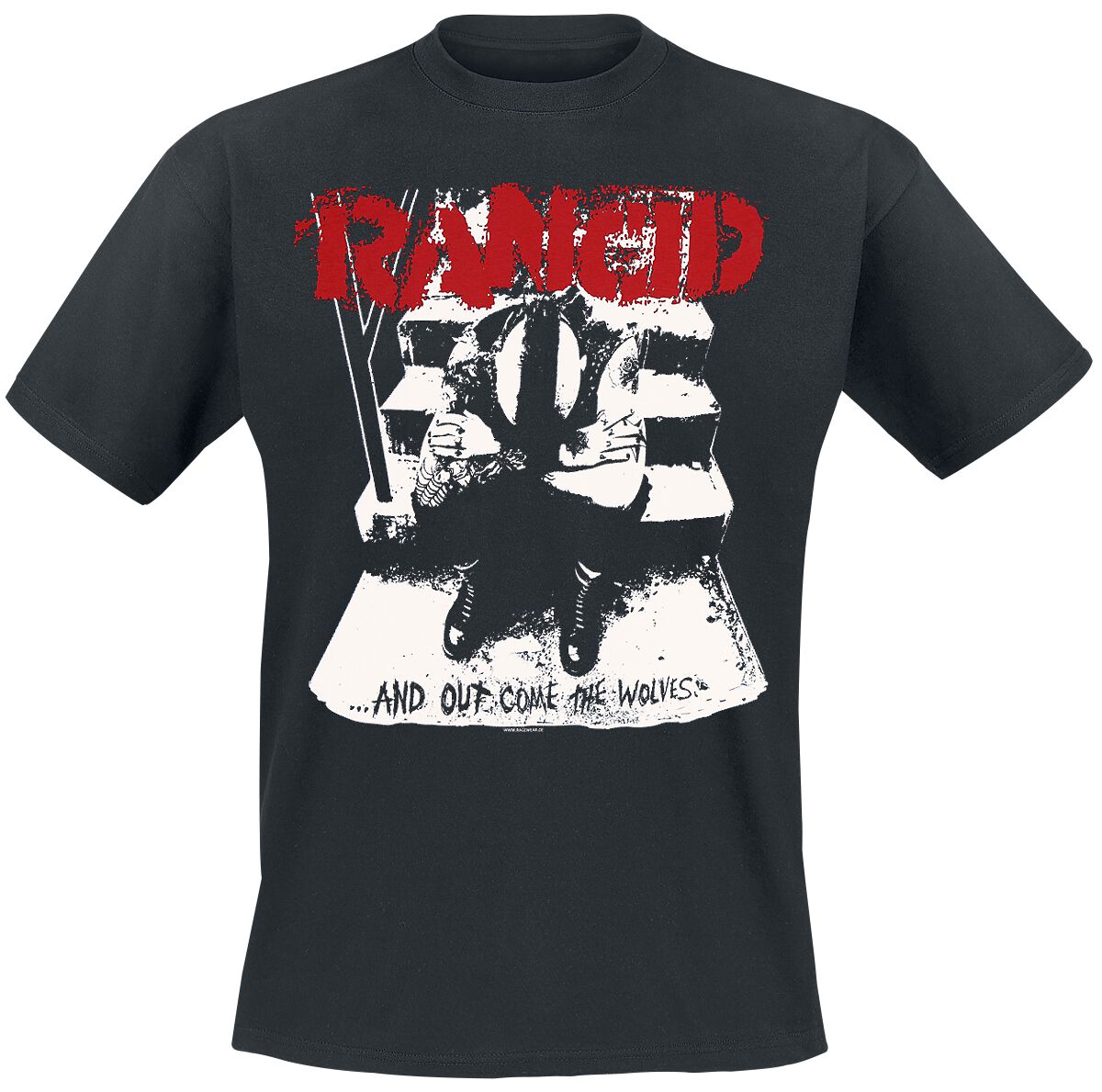 Rancid T-Shirt - Wolves - S bis XXL - für Männer - Größe S - schwarz  - Lizenziertes Merchandise! von Rancid