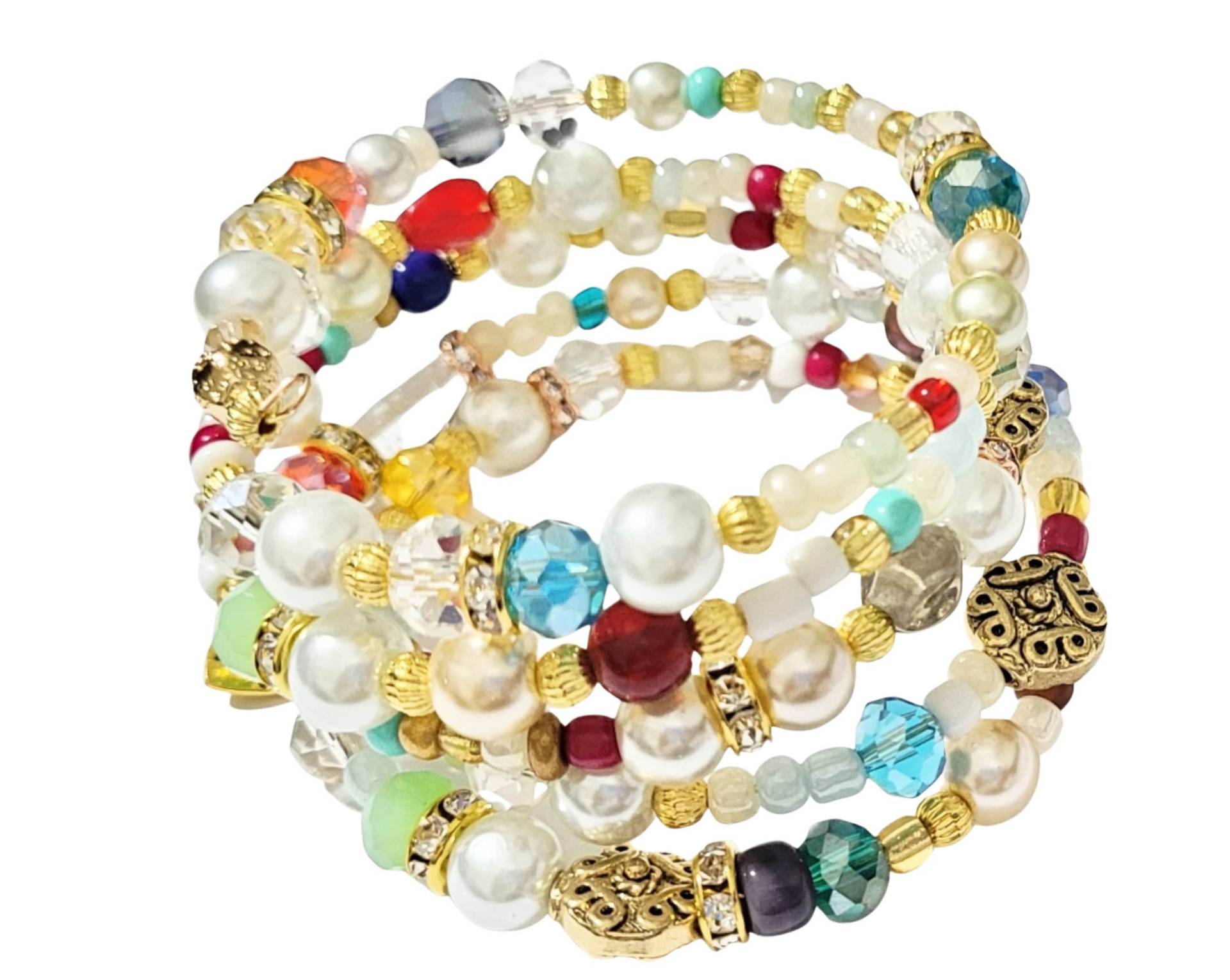 Boho Manschette Armband/Perlendraht Armband/Dehnbar/Handgefertigt Schmuck/Gegeneinander/Geschenke Boho Manschette Armband/Perlendraht Armband/Dehnbar/Handgefertigt Schmuck/Gegeneinander/Geschenke von RandRsWristCandy