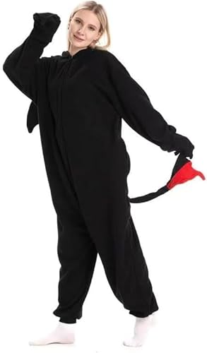 RandWind Animaux Adultes Onesie Halloween Costumes Animaux Pyjamas Dormants(BDragon-M) von RandWind