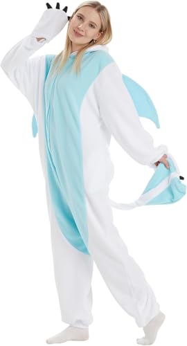 RandWind Animaux Adultes Onesie Halloween Costumes Animaux Pyjamas Dormants(WDragon-L) von RandWind