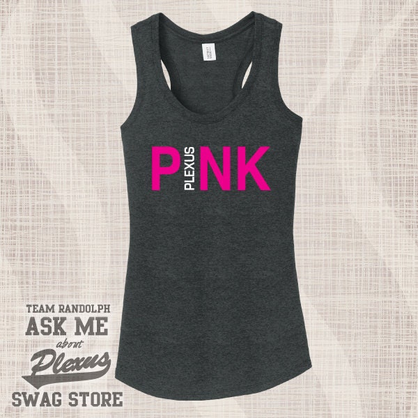 Plexus Tank Top, Pink Design Schwarz Tank, Damen Plexus Tank Top, Pink Design Schwarz Tank, Damen von RandolphPlexusSwag