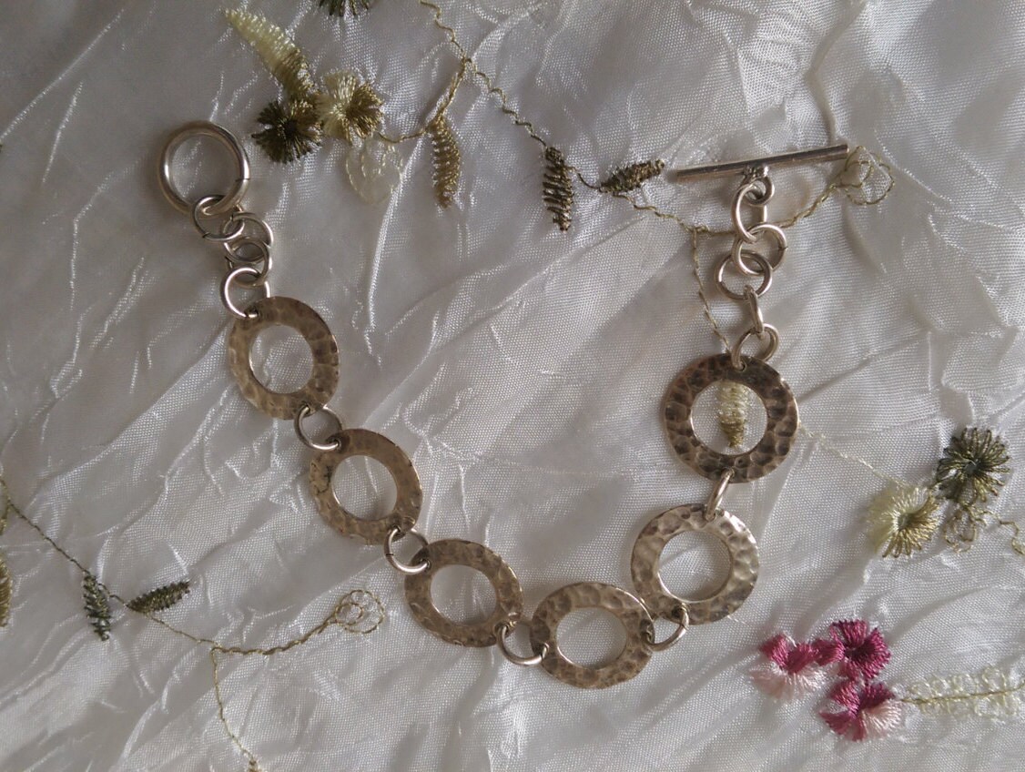 Silber Disc Link Armband Silber Disc Link Armband von RandomAttic33