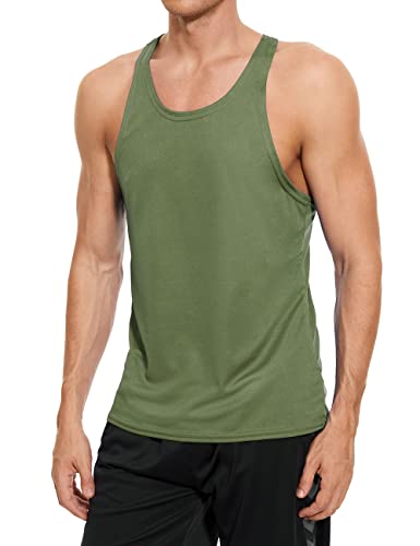 Herren Stringer Bodybuilding Workout Gym Tank Tops Y Rücken Muskel Fitness Tanks Ärmelloser Stringer T-Shirt Armeegrün XL Herren Stringer Bodybuilding Workout Gym Tank Tops Y Rücken Muskel Fitness Tanks Ärmelloser Stringer T-Shirt Armeegrün XL von Rane Sports