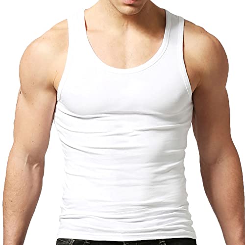 Herren Tanktop Gym Stringer Shirt Baumwolle Muskel Fitness Tanks Fitness Ärmelloser T-Shirt Weiss XL Herren Tanktop Gym Stringer Shirt Baumwolle Muskel Fitness Tanks Fitness Ärmelloser T-Shirt Weiss XL von Rane Sports